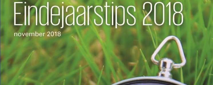 voorkant brochure eindejaarstips 2018