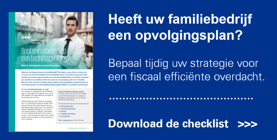 Bedrijfsopvolgingsregeling: strategische aandachtspunten